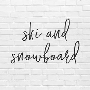 Skiing and Snowboard Apparel